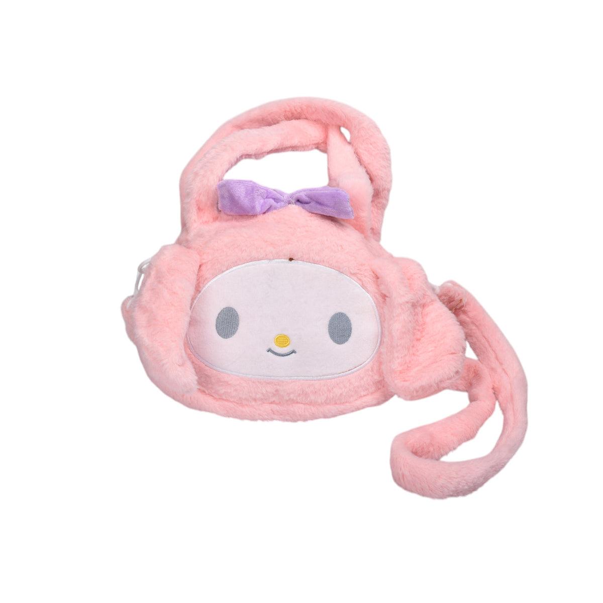 bolso cartera niña de peluche personaje dim:23x22x6