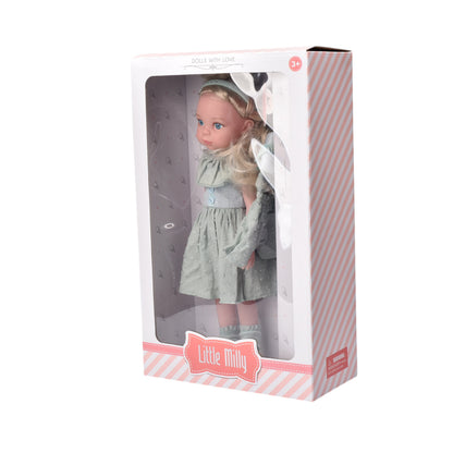 JUGUETE MUÑECA DE CAUCHO CON ACCESORIOS DIM:22X10X36