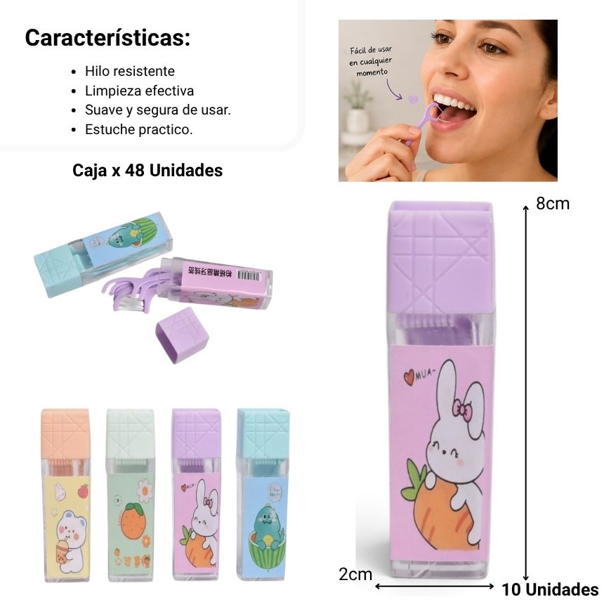 limpia dientes dim: 8cmx2cm