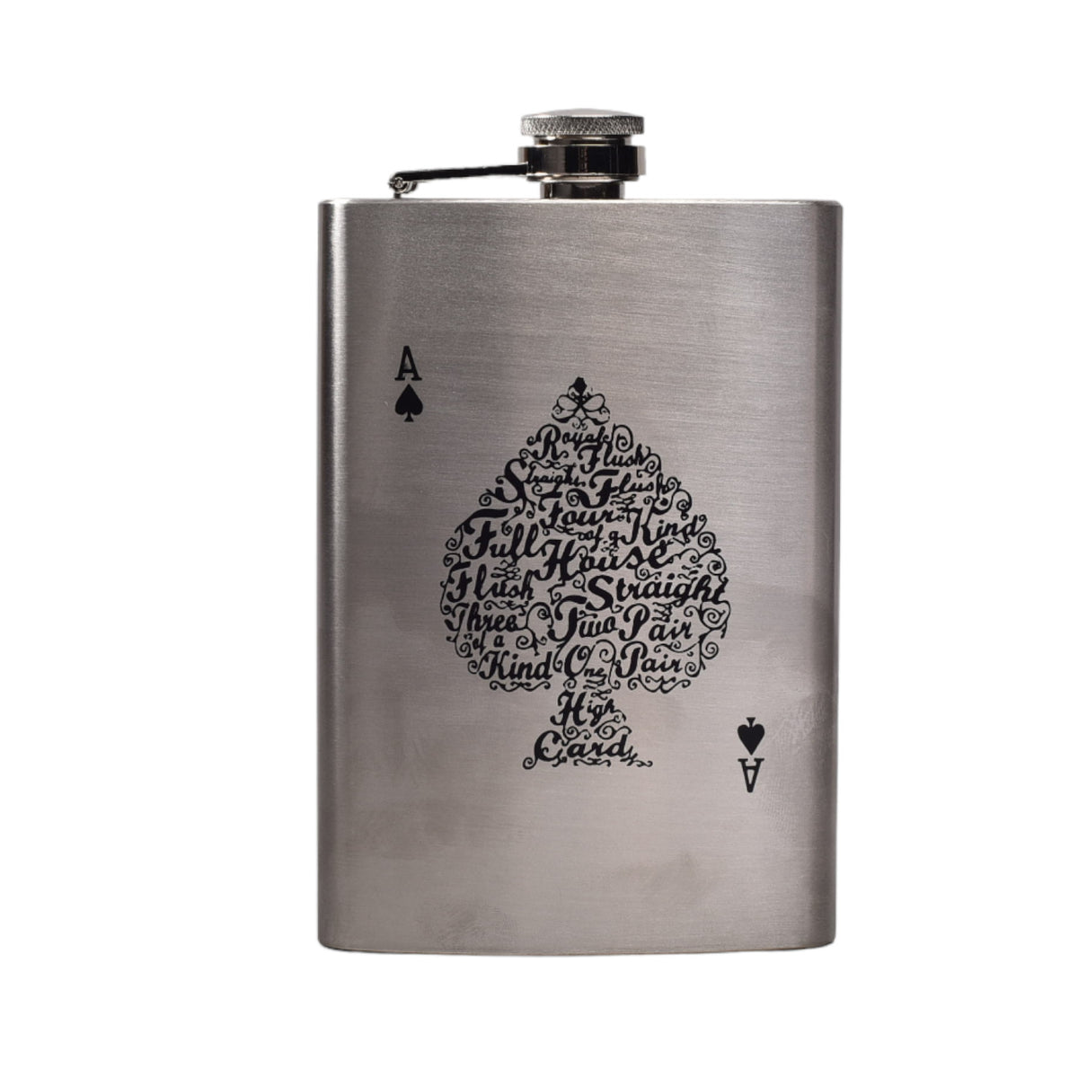 whiskera licorera plateada acero inoxidable 9oz