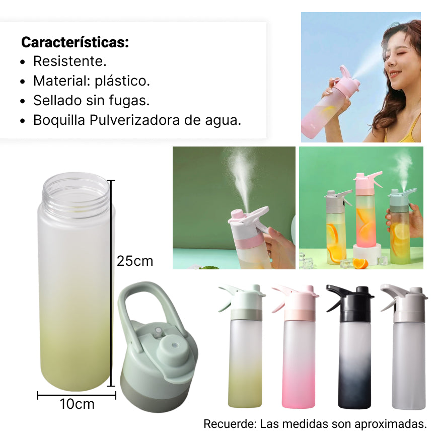 botella de agua 600ml diferentes colores