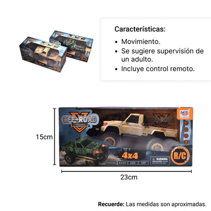 CAMIONETA RECARGABLE CON USB CONTROL REMOTO DIM:36x16x14