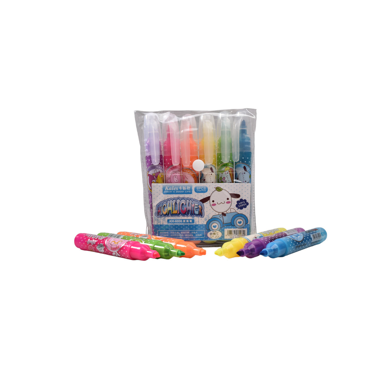 resaltador x 6 pcs
