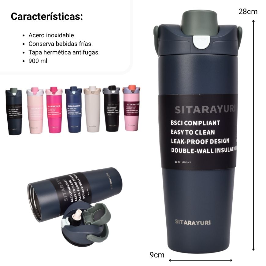termo acero inoxidable 900ml