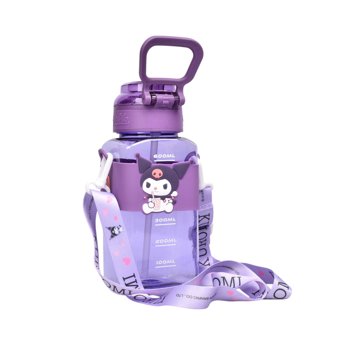 botella de agua 600ml plastica  dim:20x7
