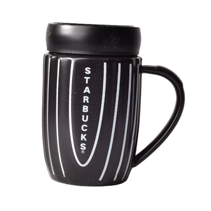 MUG POCILLO CERAMICA CON TAPA 400ML