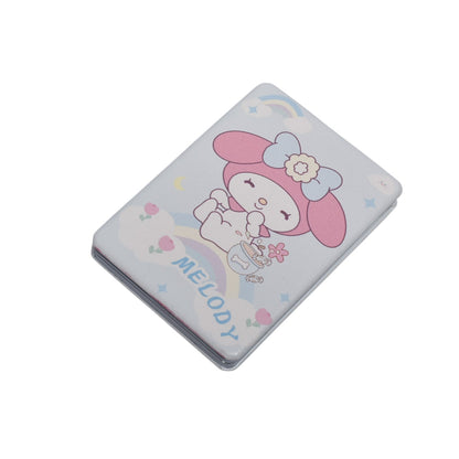ESPEJO CUADRADO PLASTICO ROSADO LILA AZUL DIM:6X8