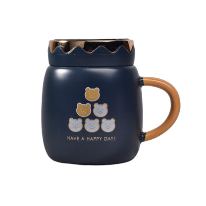 MUG POCILLO CON TAPA CERAMICA