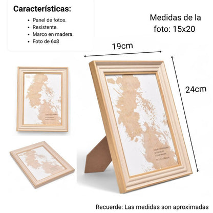 PORTARETRATO PLASTICO DECORACION DIM:15X20