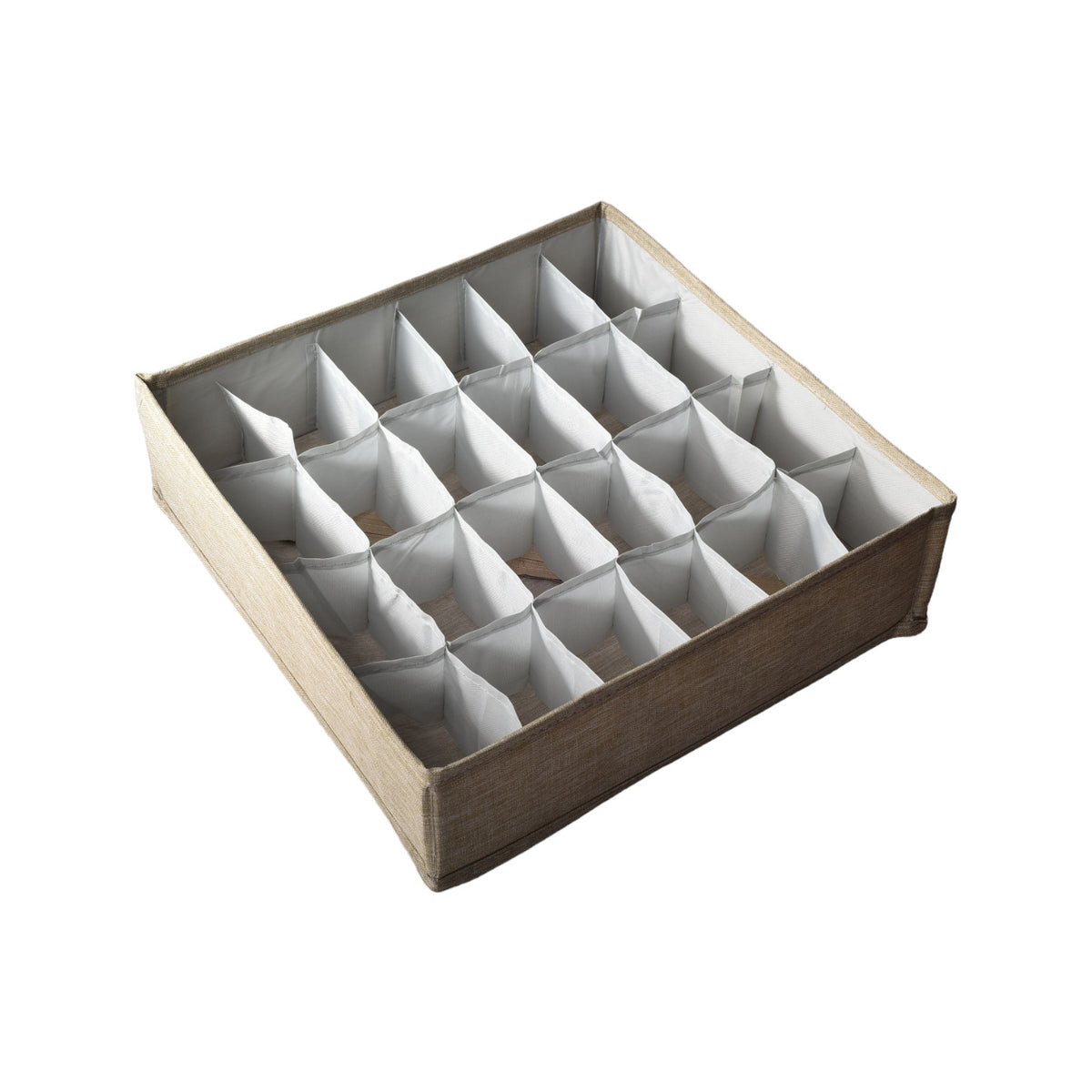organizador de ropa con 24 divisiones poliester dim: 32x32x9