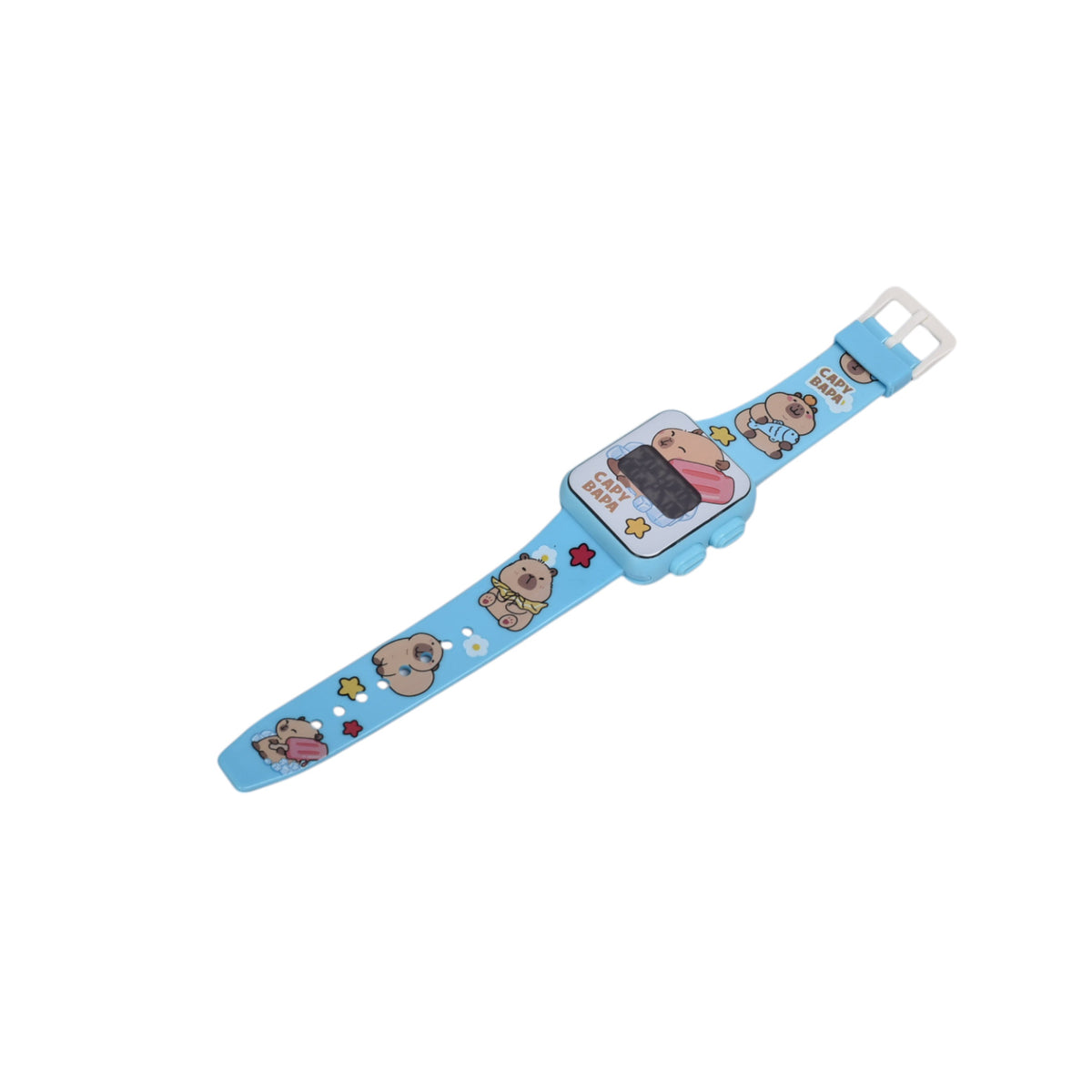 reloj juguete niños plastico capybara dim:27x7x2