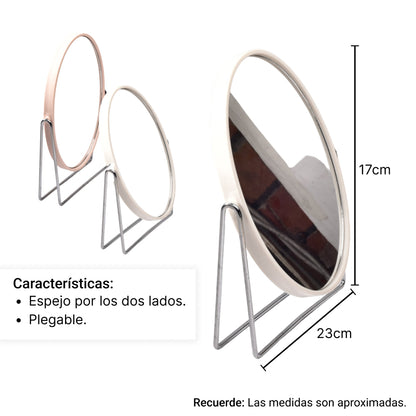 ESPEJO TOCADOR REDONDO DIM:24*17CM