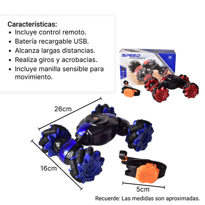 JUGUETE CARRO CON CONTROL REMOTO RECARGABLE  PLLASTICO