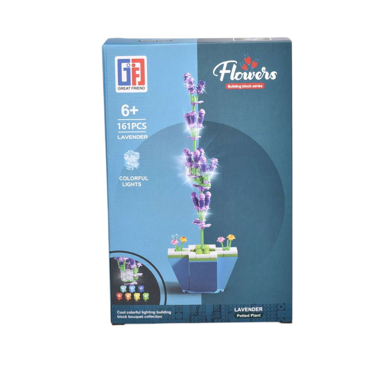 bloques fichas plastica armable diseño flor ref:123-769-770-771-772