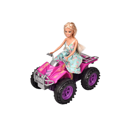 CARRO A CONTROL REMOTO CON MUÑECA DIM: 17 x 27.5x 31 cm