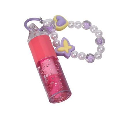 LLAVERO CON BRILLO PLASTICO DIM:8X2