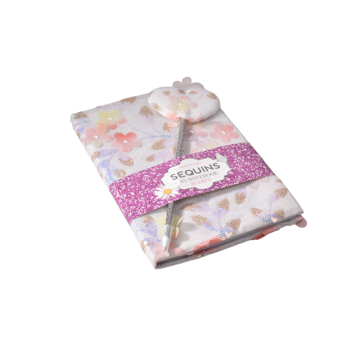 agenda diario con esfero brillante dim: 14x21
