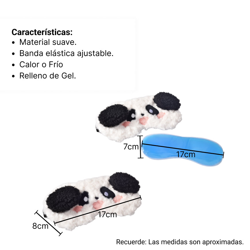 mascara cubre ojos y antifaz para dormir osos