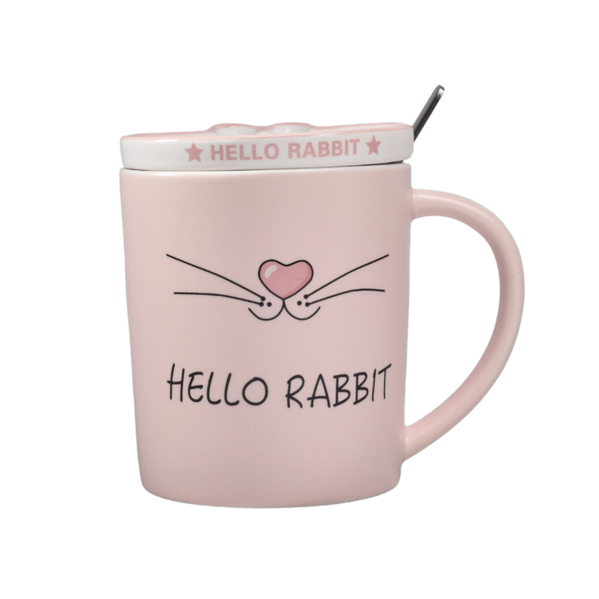 mug pocillo con cuchara ceramica