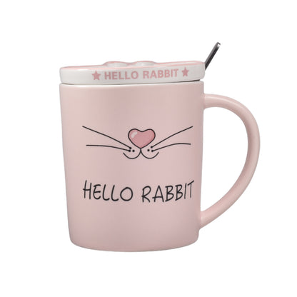 MUG POCILLO CON CUCHARA CERAMICA