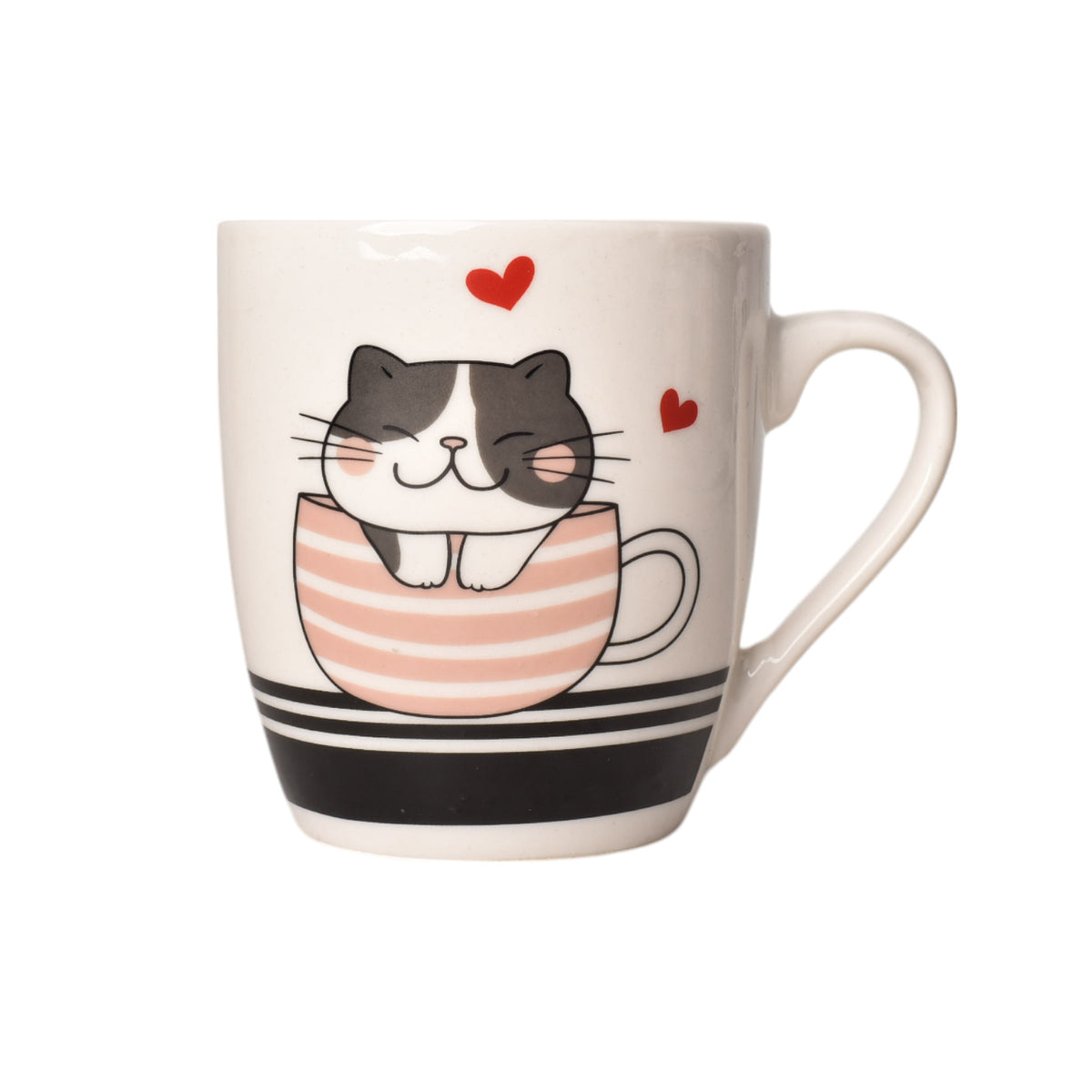 mug pocillo ceramica diseño de gatos 200ml dim:7x7x8