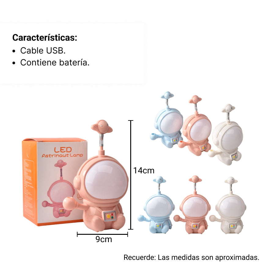 lampara led recargable con usb