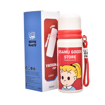 TERMO ACERO INOXIDABLE 550ML DIM:7X7X22