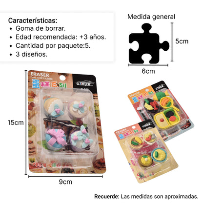 SET X 4 BORRADORES CON FORMA