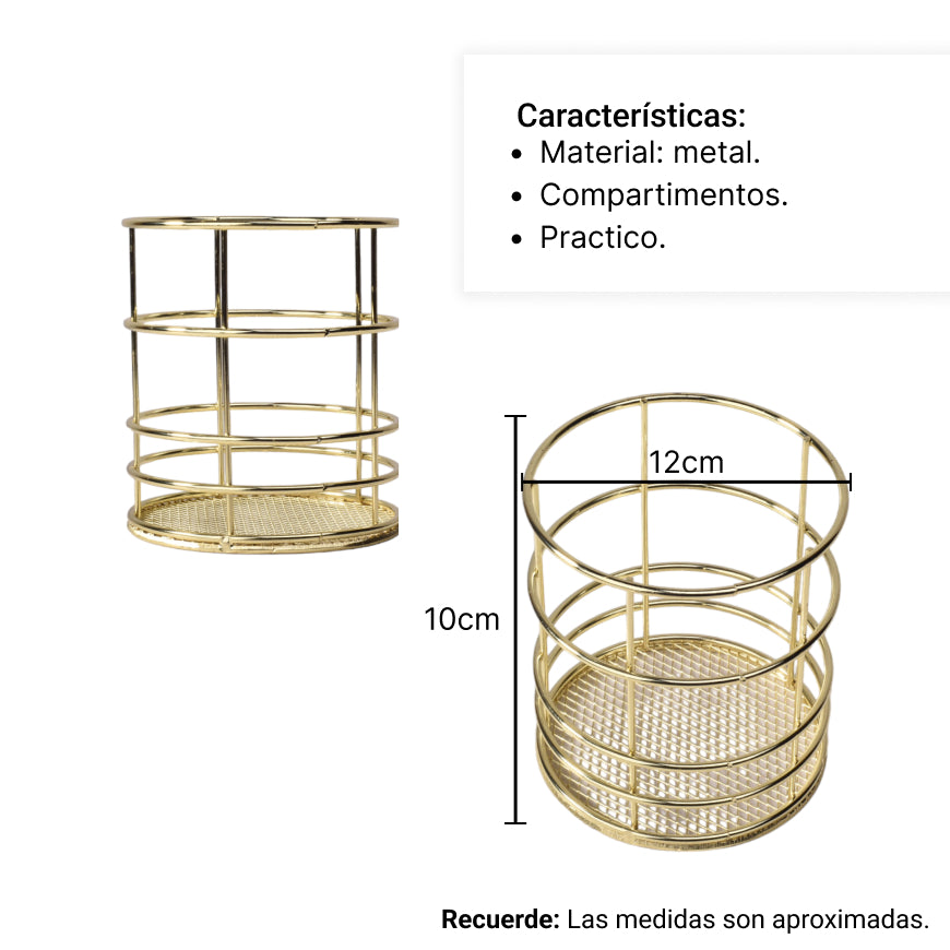 organizador porta brochas o lapiceros dim:9x9x10