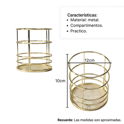 ORGANIZADOR PORTA BROCHAS O LAPICEROS DIM:9X9X10