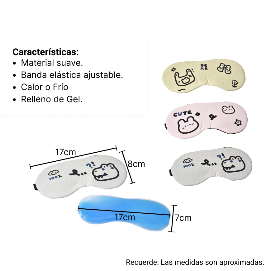 mascara cubre ojos, antifaz para dormir gaticos