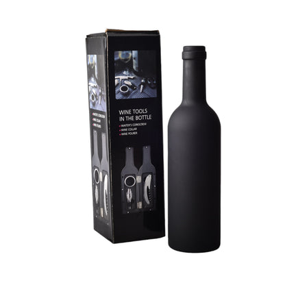 KIT DESCORCHADOR DE VINO ACERO INOXIDABLE PLASTICO