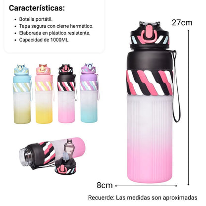 BOTELLA  DE AGUA 1000ML PLASTICA