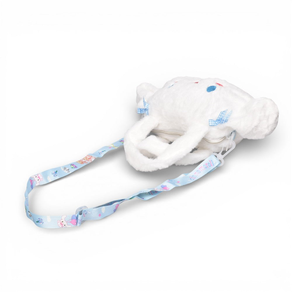 bolso cartera personaje blanco poliester peluche dim:20x14x3