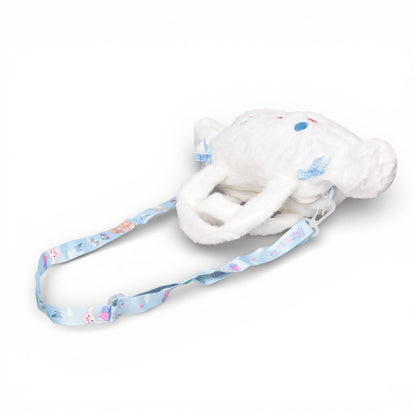 BOLSO CARTERA PERSONAJE BLANCO POLIESTER PELUCHE DIM:20X14X3