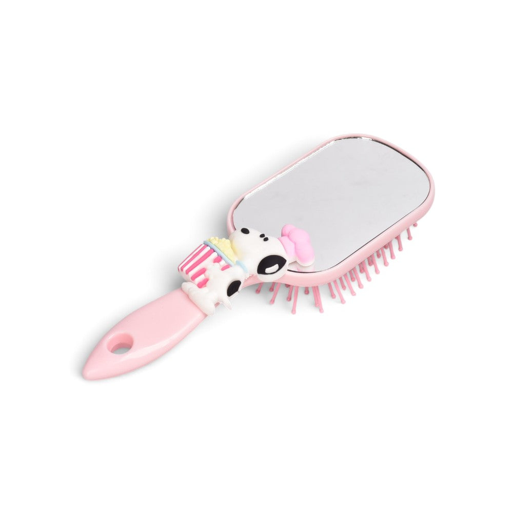 cepillo plastico con espejo para cabello prj dim: 17x6cm
