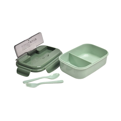 PORTACOMIDA PLASTICO CON CUBIERTOS