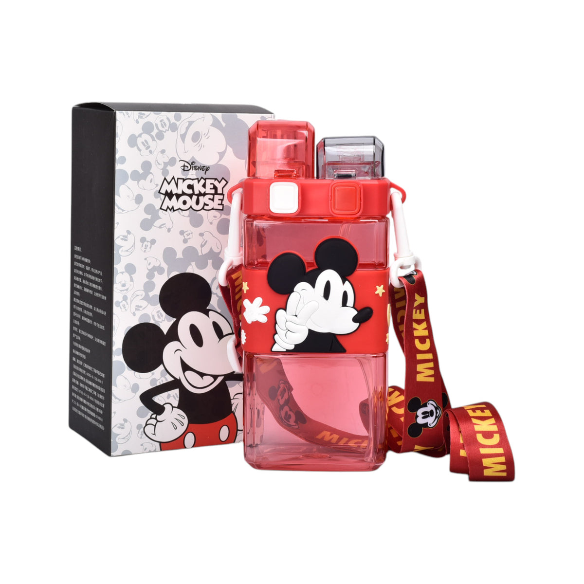 botella de agua 520ml personaje plastico rojo
