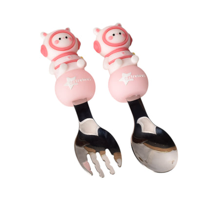 SET CUCHARA Y TENEDOR HIERRO ACERO INOXIDABLE DIM:11*8*3