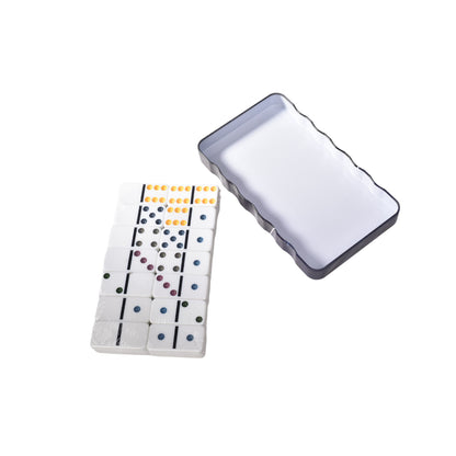 DOMINO ESTUCHE METAL DIM:18.5x10x2.5CM