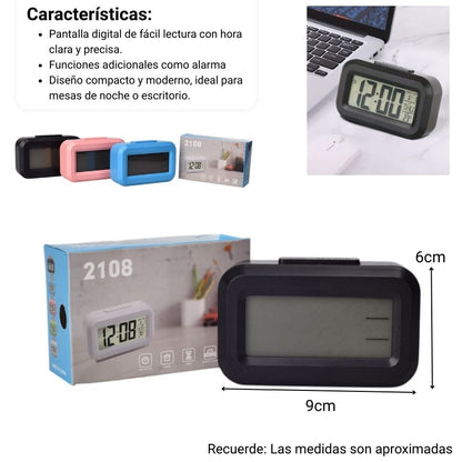 RELOJ DIGITAL VARIOS COLORES PLASTICO DIM:9X6X3