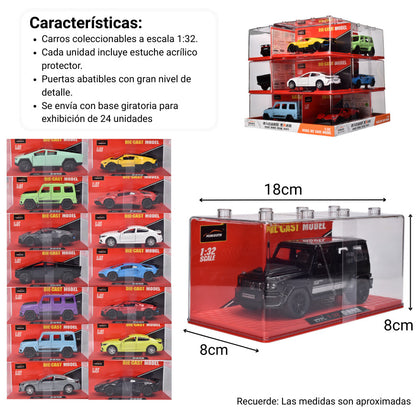 CARRO DE COLECCION CON ESTUCHE ACRILICO ESCALA 1:32