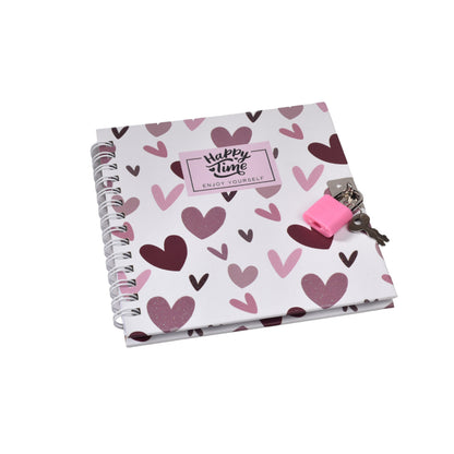 DIARIO PARA NIÑA CON CANDADO Y LLAVE