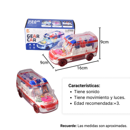 AMBULANCIA PARA NIÑOS CON LUCES Y SONIDO