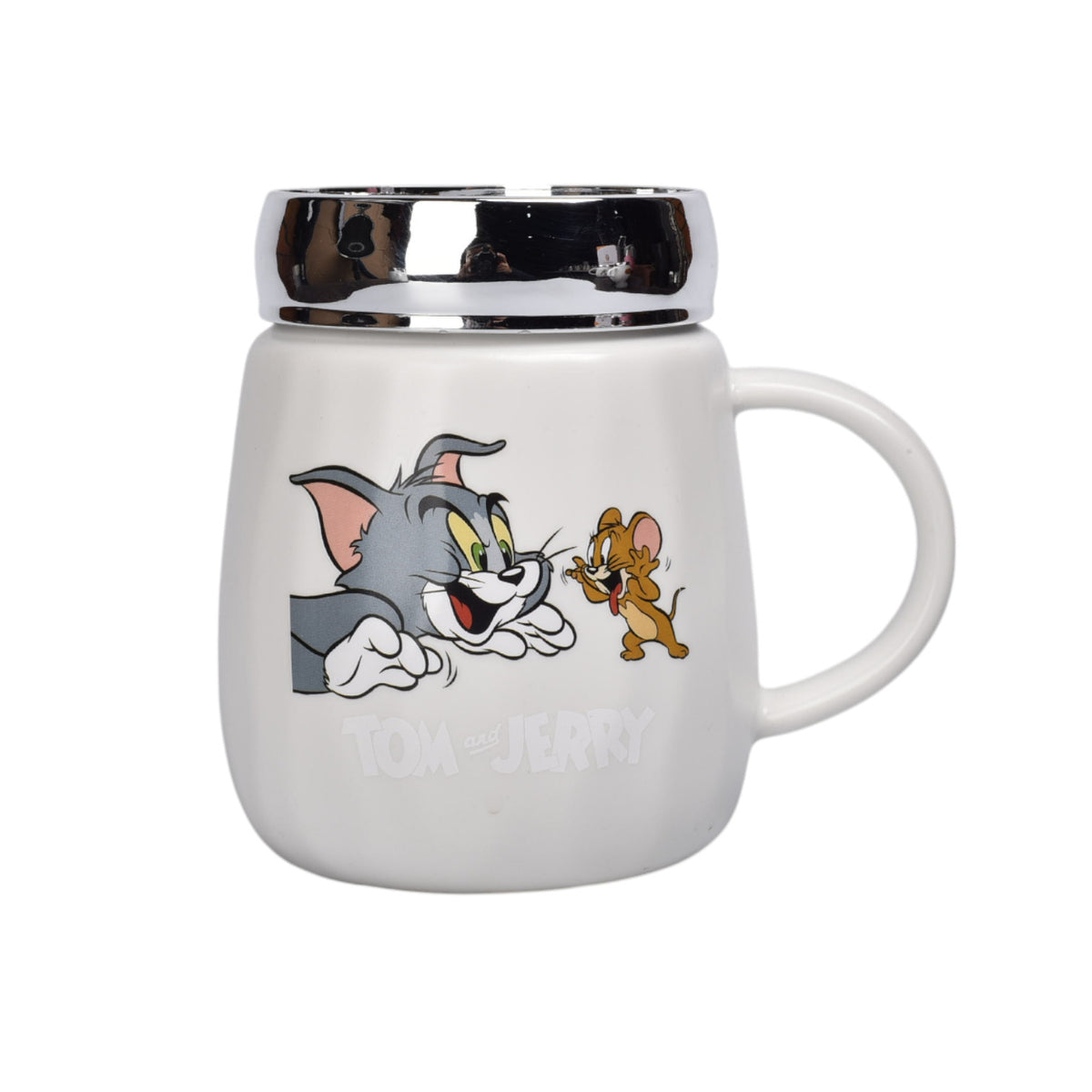 mug pocillo ceramica con tapa personaje 470ml dim:7x9x11