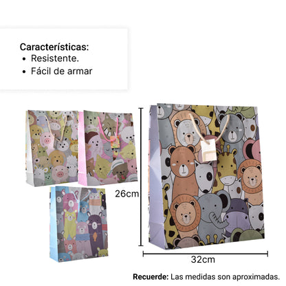 BOLSA REGALO PAPEL INFANTIL DIM: 26X32X10