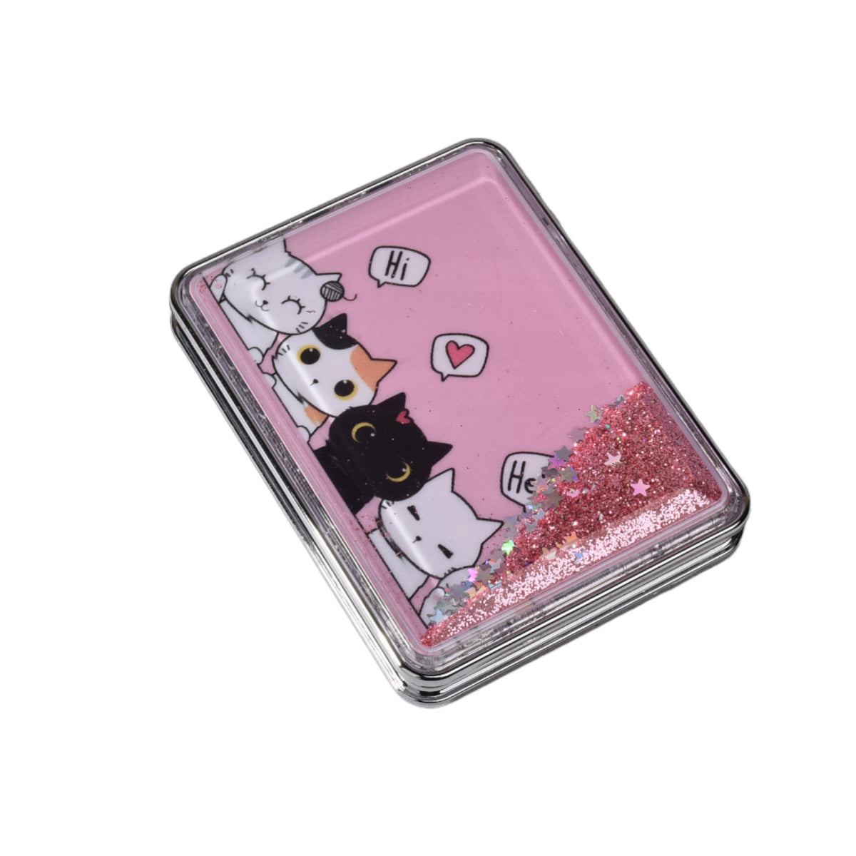 espejo plastico cuadrado cartera dim:6cm