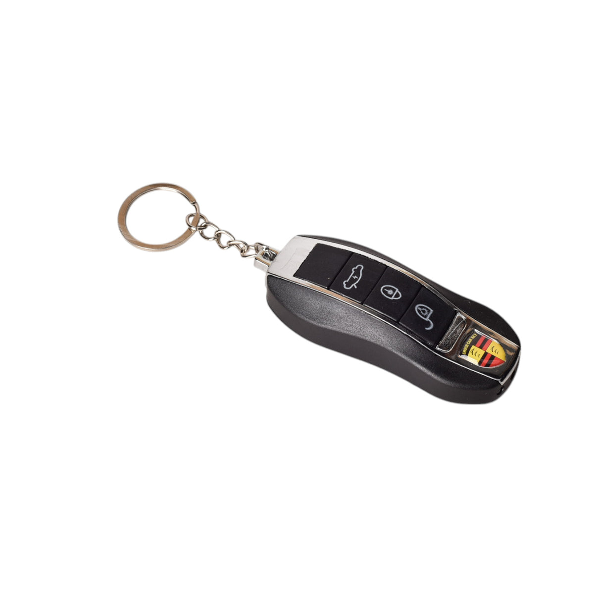 llavero shok plastico+metal negro dim:3x7x1