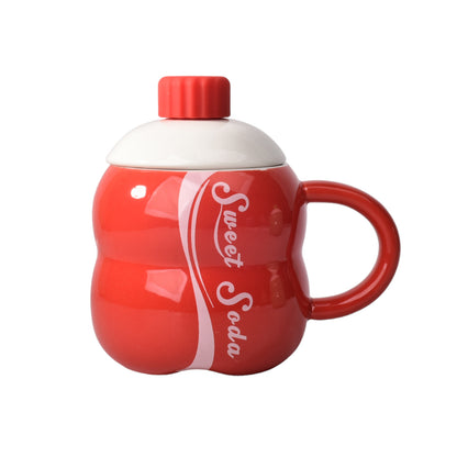 MUG POCILLO FORMA DE BOTELLA DE GASEOSA CERAMICA GRANDE
