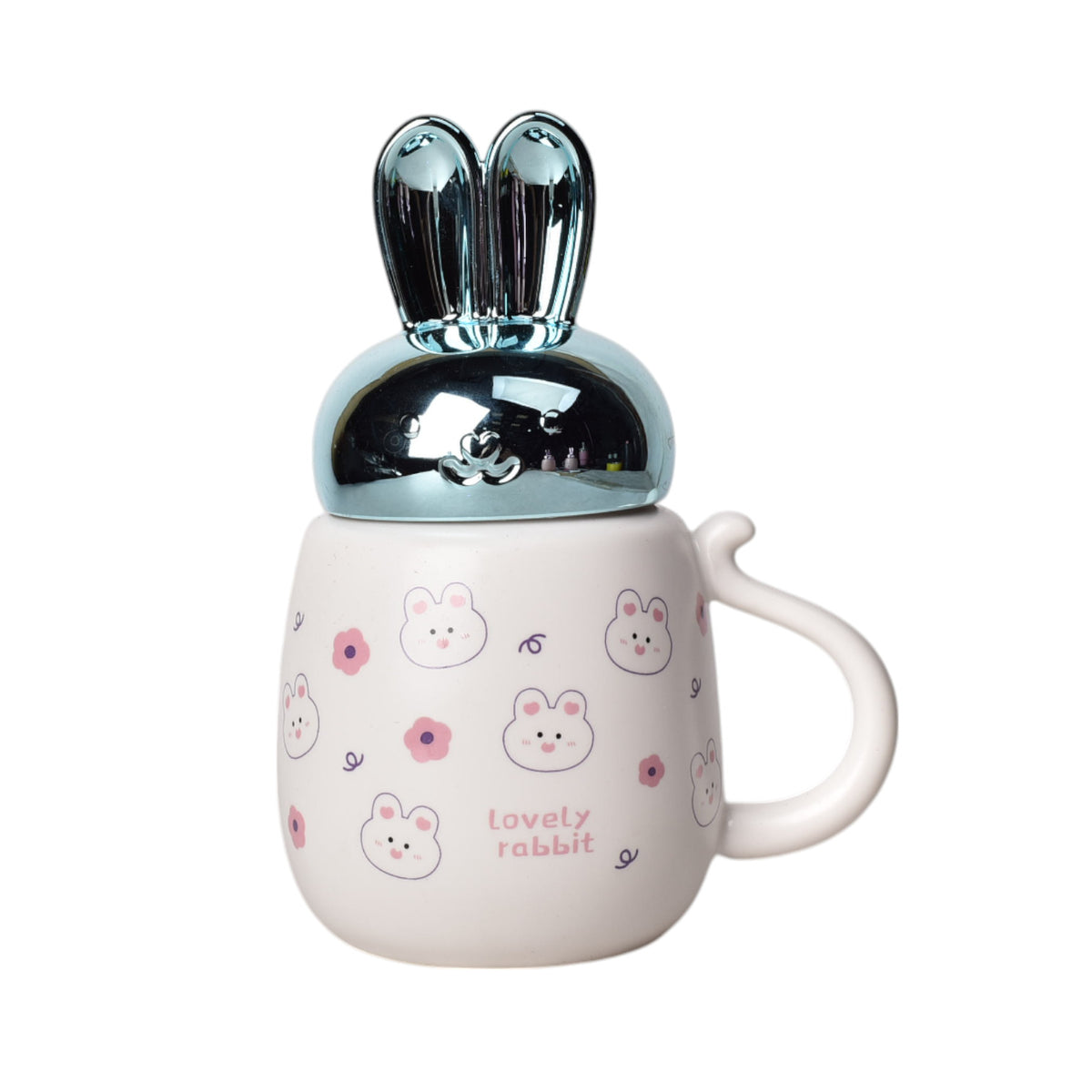 mug pocillo ceramica diseño conejos 380ml dim:9*9*12